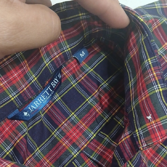 Red and Black Plaid Casual Button Down Shirt Jarred Bay For Woman Sz M NEW - Picture 3 of 7